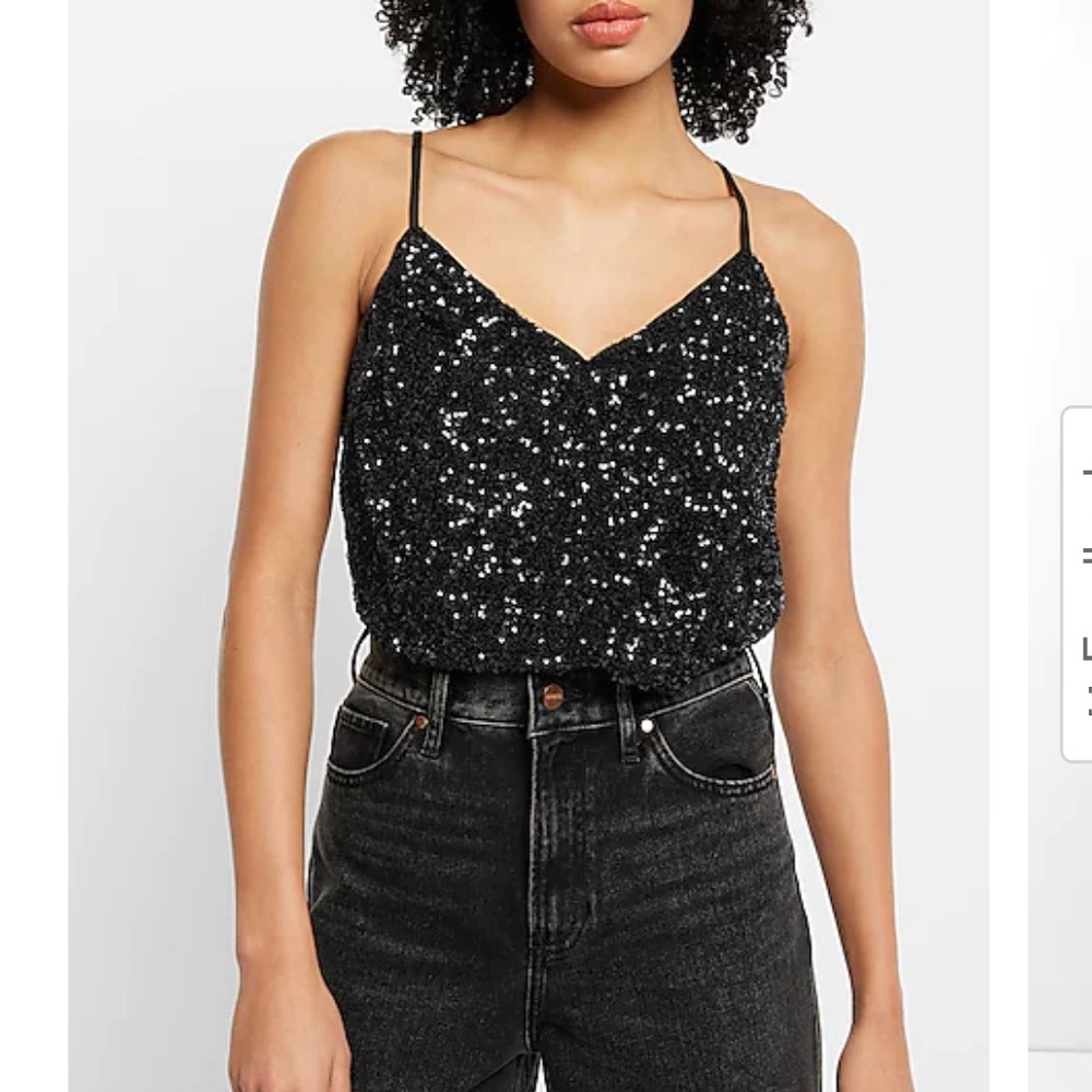 NWT! Express Sequin Bodysuit